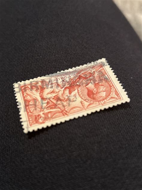 Rare King George V 5 Shilling Stamp Sold As Seen EBay