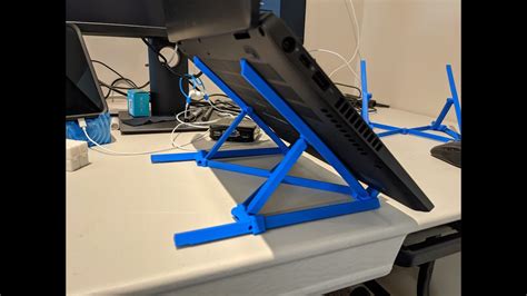 Print In Place Folding Laptop Stand Youtube