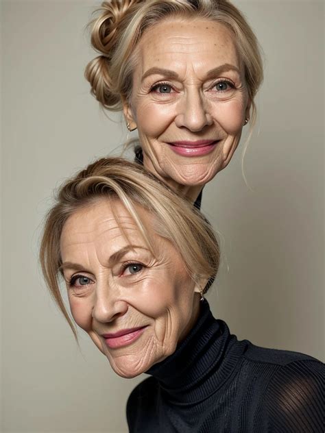 Photo Of A Skinny Very Old Wrinkly Faced Faced Mature Blonde Prostitute
