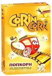 Попкорн для приготовления в микроволновой печи Corin Corn Ванильный ...