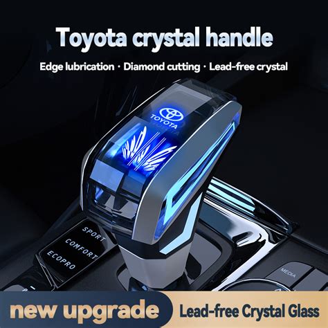 Car Crystal Gear Knob New Led Rainbow Multicolor Diamond Gear Toyota