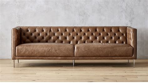 Tan Leather Sofa Trend - Caramel Leather Sofa | Apartment Therapy