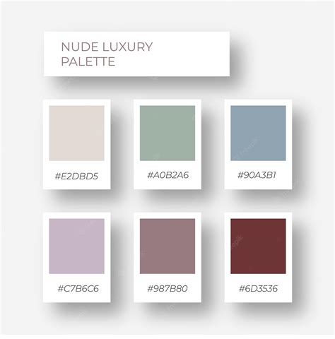 Premium Vector Nude Luxury Colors Palette Cozy Color Pallete Stylish Minimalism Swatch Modern