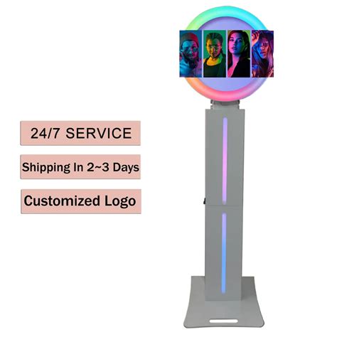 New Selfie Kiosk Ring Light Ipad Booth Led Ipad Photo Booth Stand