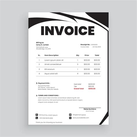 Premium Vector Creative And Modern Invoice Template Vector Design For