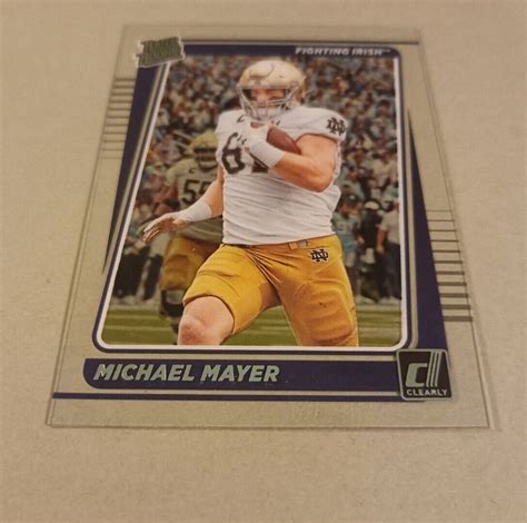 Panini Chronicles Clearly Donruss Rated Rookie Michael Mayer