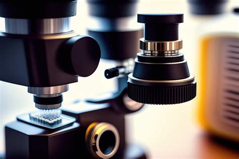 Premium Ai Image Laboratory Equipment Optical Microscope Closeup