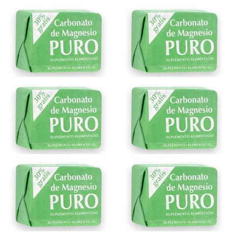 6 Carbonato De Magnesio Puro Cubo Magnesium Carbonate Cube