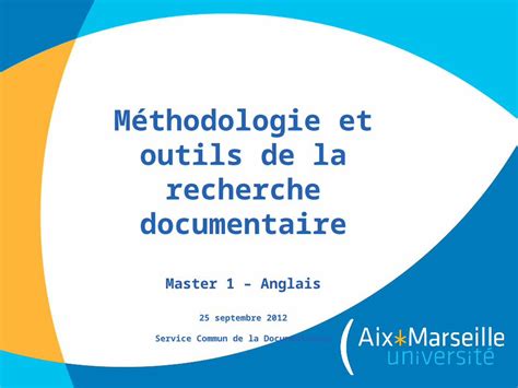 PPT Méthodologie de la recherche documentaire M1 Anglais DOKUMEN TIPS