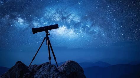 Premium Photo | Starry Night Skies Telescope View 2