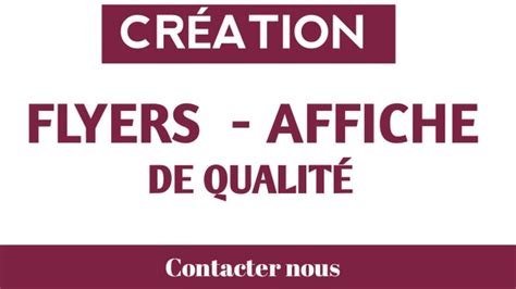 Je Vais Vous R Aliser Vos Flyers Et Affiches Professionnels Par Jeanot