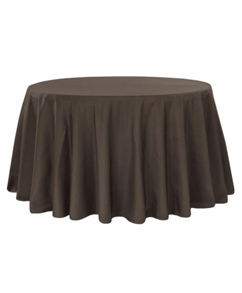 Nappe Ronde Unie 280 Cm Marron