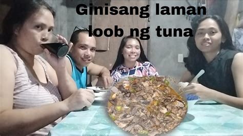 Nagluto Kami Ng Ginisang Lamanloob Ng Tuna Kumain Ng Hapunan Vlog 245