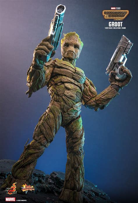 Hot Toys銀河守護隊 樹人 格魯特 Groot 收藏級人偶電影劇透Deluxe 豪華版超多配件預視Cosbaby