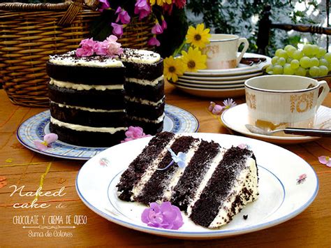 Suma De Colores Naked Cake De Chocolate Y Crema De Queso