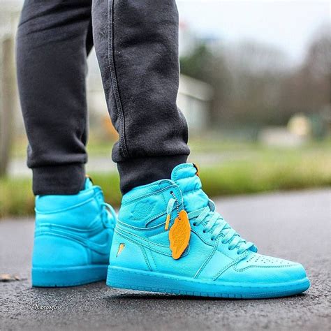 Air Jordan 1 High Gatorade Blue Lagoon Hype Shoes Sneakers Men Fashion Sneaker Boots