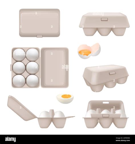 Eggs Containers Tray Boxes For Food Eggs Packages For Retail Decent