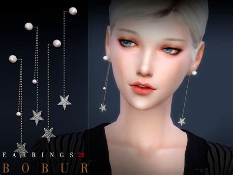 Bobur Earrings 23 Created For The Sims 4 Emily Cc Finds