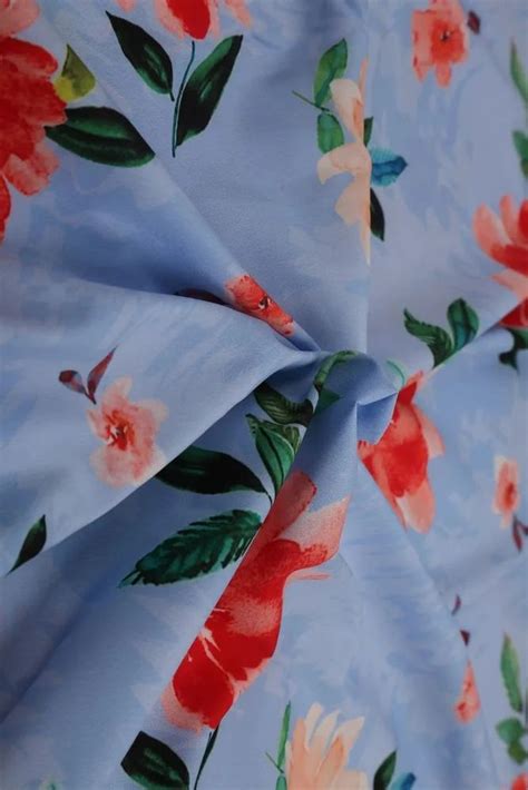 American Crepe Digital Printed Fabric For Garments For Textile