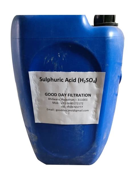 Sulphuric Acid H2SO4 Liquid Can 50 Kg At Rs 25 Kg In Bhilwara ID