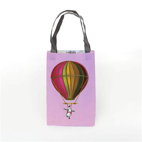 Penguin in Flight Recycled Gift Bag | Whimsical Collection