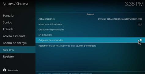 Cómo instalar addons en Kodi