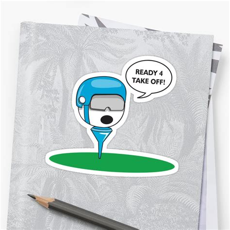 "Funny Golf Ball" Stickers by SportsT-Shirts | Redbubble