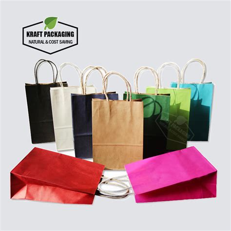 Kraft Paper Gift Bags With Handle Wholesale Custom Bag Kraft