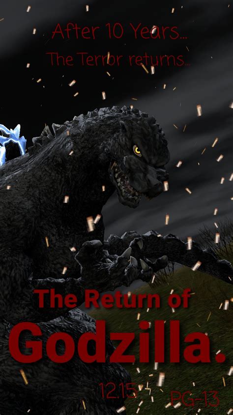 The Return of Godzilla Fanmade Poster. by CAcartoonfan on DeviantArt