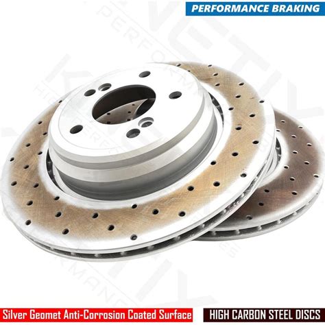 Per BMW E46 M3 Forati Posteriori Performance Kinetix Dischi Freno TRW