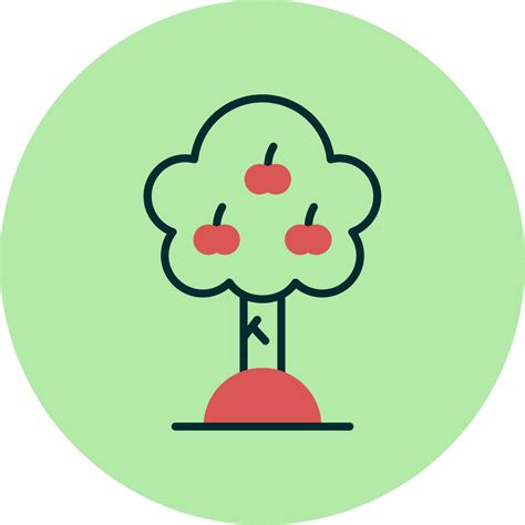 Apple Tree Vector Icon 32537169 Vector Art At Vecteezy