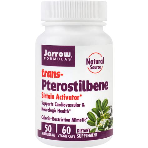 Trans Pterostilbene Mg Jarrow Formulas Capsule Se Farmacia