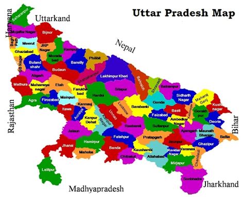 State Of Uttar Pradesh Up Map Info Population Culture Economy Capital