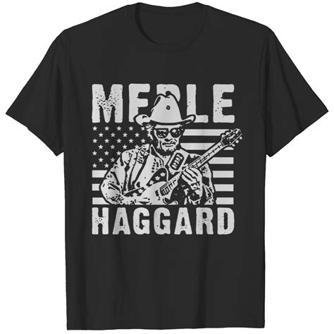 Merle Haggard T Shirt Vintage Country Rock T Shirt T Shirt Sold By