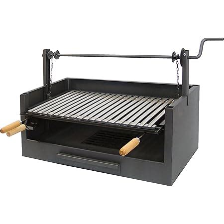 IMEX EL ZORRO 71479 0 Tiroir Barbecue Avec Grille Noir 72 X 41 X 35