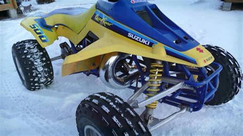 Suzuki Lt R Quadracer Winter Test Ride Youtube