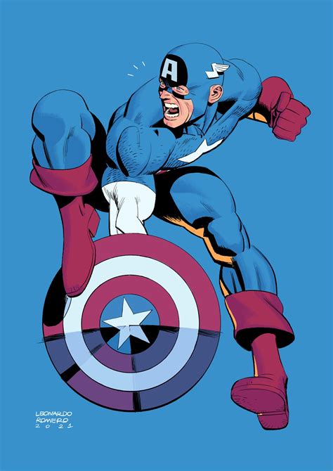 Leonardo Romero On Twitter Captain America Digital Art Https T Co