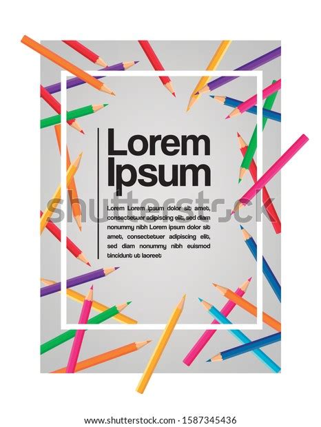 Educational Poster Colored Pencils Stock Vector (Royalty Free ... 