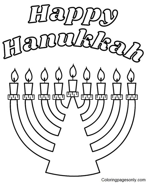 Hanukkah Coloring Pages Printable For Free Download