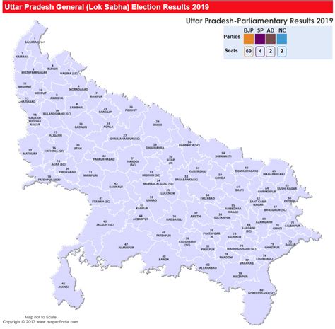 Uttar Pradesh General Lok Sabha Election Results 2019 2014 2009 And