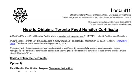 How To Get Your Food Handling Certificate Coremymages