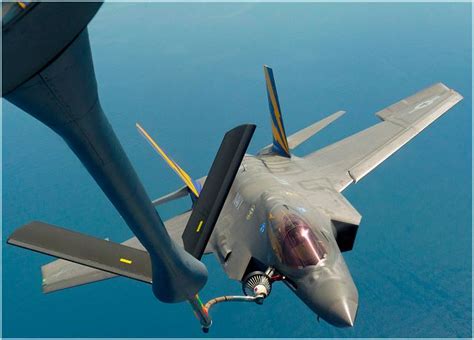 F 35C Completes First In Flight Refuel With United States Air Force KC