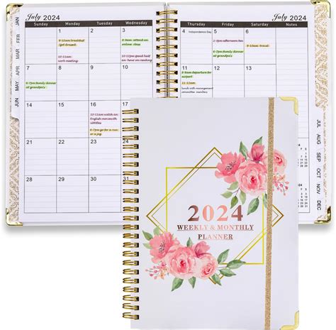 Diary A Diary Weekly Monthly Planner With Monthly Tabs Week