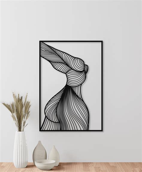 Naked Female Body Wall Art Nude Woman Metal Wall Art Feminist Wall