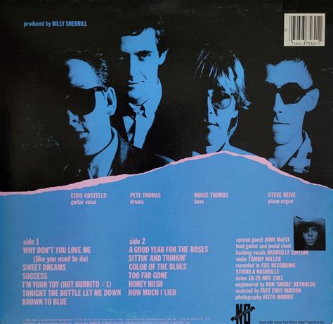 Elvis Costello The Attractions Almost Blue 1981 On Columbia Goatless