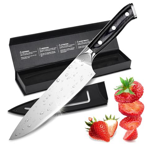 Ommo Chef Knife 8 Inch High Carbon Stainless Steel Ultra Sharp