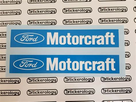 2X FORD MOTORCRAFT VINTAGE STICKERS - Stickerology