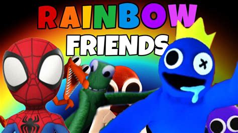 Fugindo Do Azul Bab O No Roblox Rainbow Friends Youtube