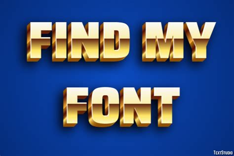 Find My Font Text Effect and Logo Design Font