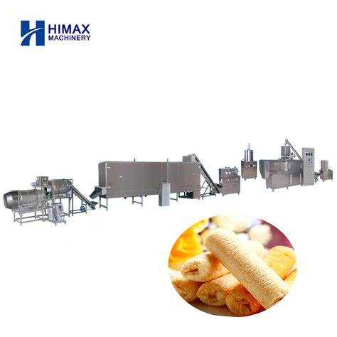 Automatic Puffed Core Filling Snack Food Extruder Machine China Bras